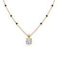 14k Gold Dainty Solitaire Drop Mangalsutra