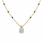 14k Gold Dainty Solitaire Drop Mangalsutra