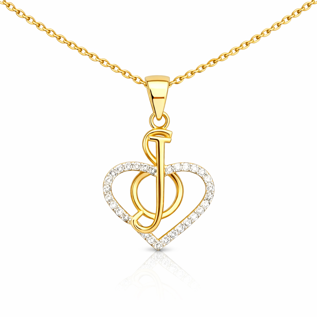 14K Gold Heart Felt Lab Grown Diamond Pendant