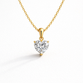 14K Gold Heart Shape Lab Diamond Pendant – 0.40ct