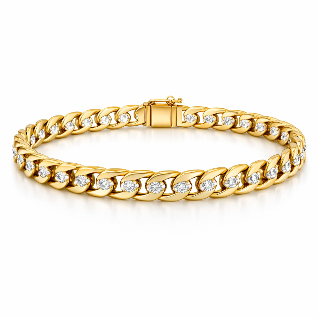 14K Gold Men's Minimal Bracelet