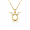 14K Gold Zodiac Diamond Necklace